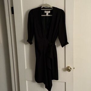 Jones New York Black Three Quarter Sleeve Dress